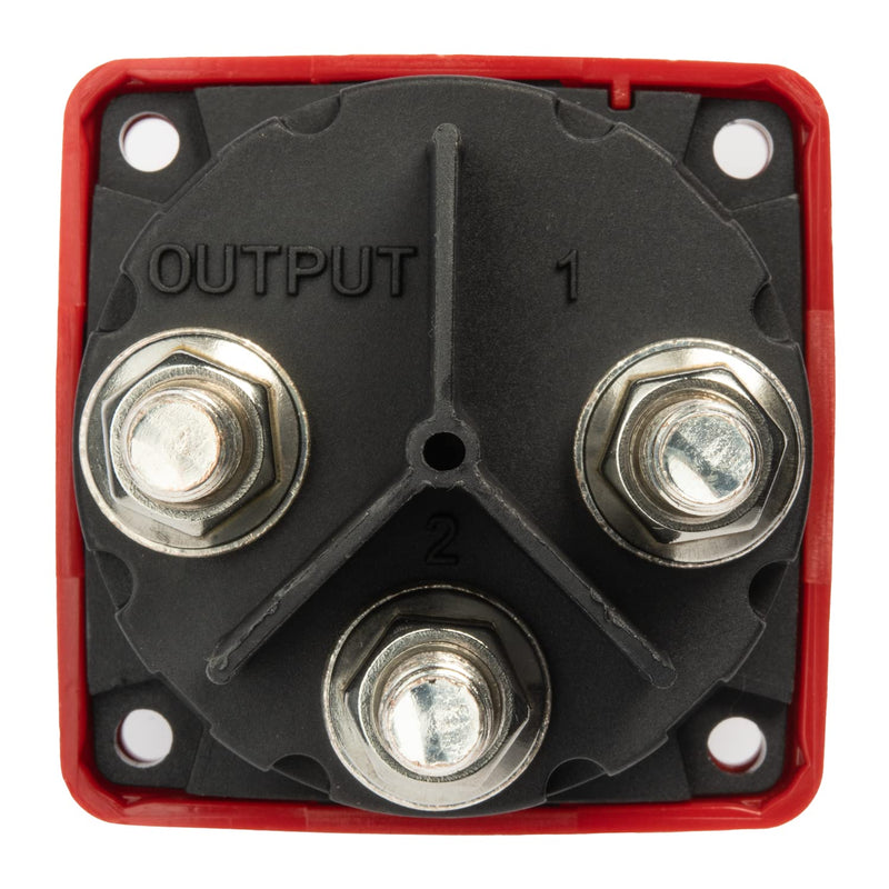 Spartan Power 300A Battery Combiner and Selector Switch 4 Position Red 300A Selector 4 Position