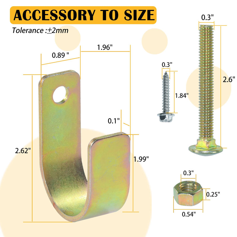 S16100300 Heavy Duty Two Way Gate Latch, 1-5/8" to 2" Diameter Round Tube Gate, Blue, Two Way Fence Gate Latch for Metal Gates, Farms, Ranches, Pastures, Included Screws and Screwdriver 1XS16100300