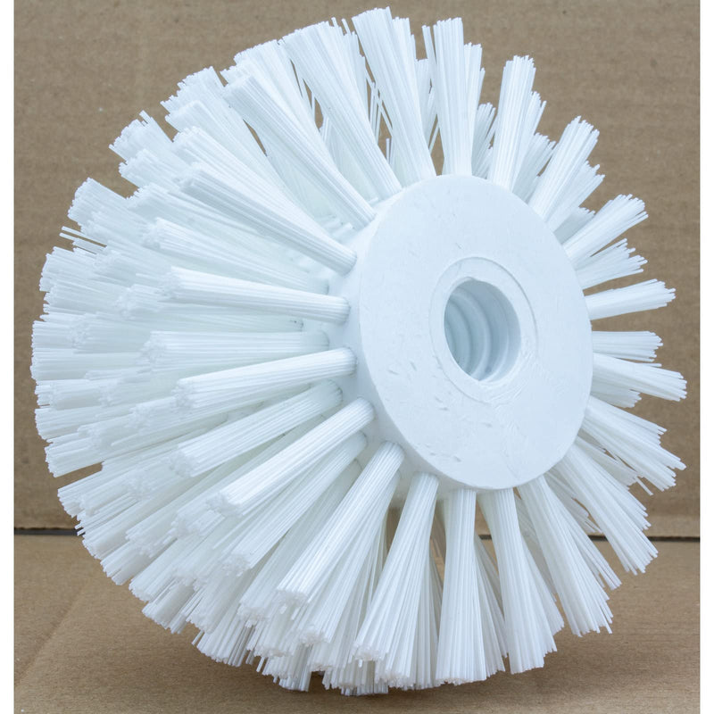 SPARTA Industrial Tank Brush Head Pipe Brush Head, Drain Brush with 3/4" Thread Hole (Handle Not Included) for Commercial Use, Plastic, 5 x 3.9 Inches, White 3.9 x 5 inches 1