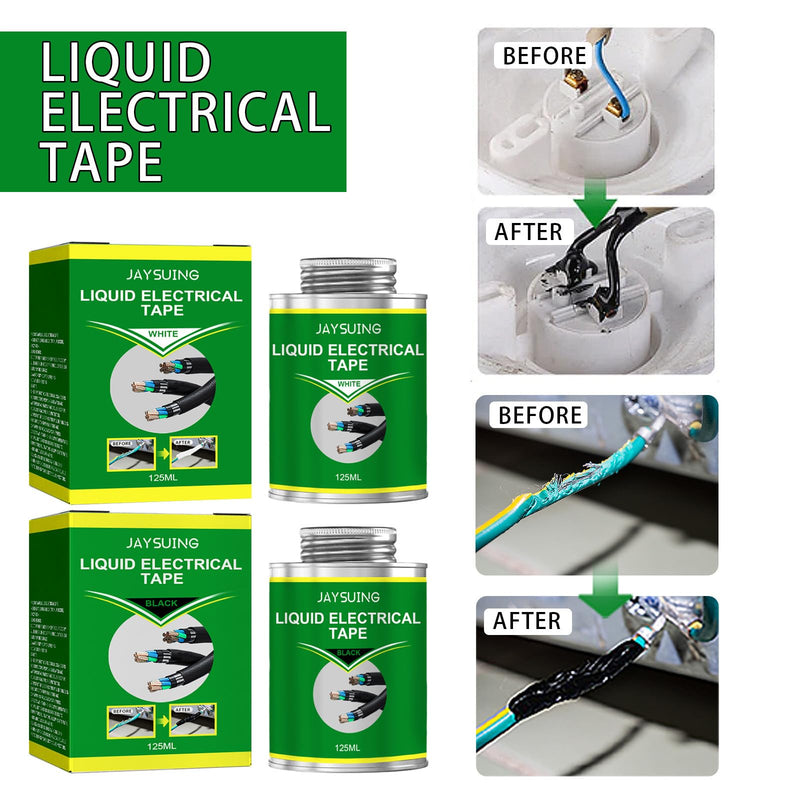 4.2 OZ(125ML) Liquid Electrical Tape,Liquid Electrical Tape Waterproof,Insulating Electrical Tape Glue,Liquid Electrical Tape Black,Quick-Drying, High Temperature