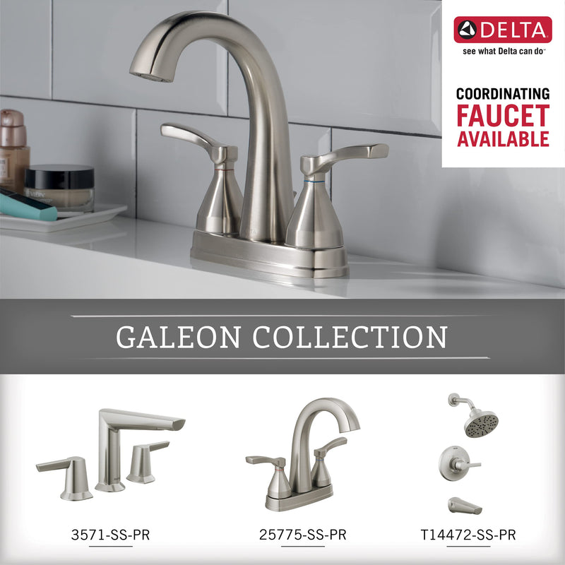 Delta Galeon (1-Pack) 8'' Towel Rack for Bathroom Stainless Steel Towel Bar for Bathroom Wall Hand Towel Holder Rod Wall Mounted Kitchen Towel Holder 77208-SS