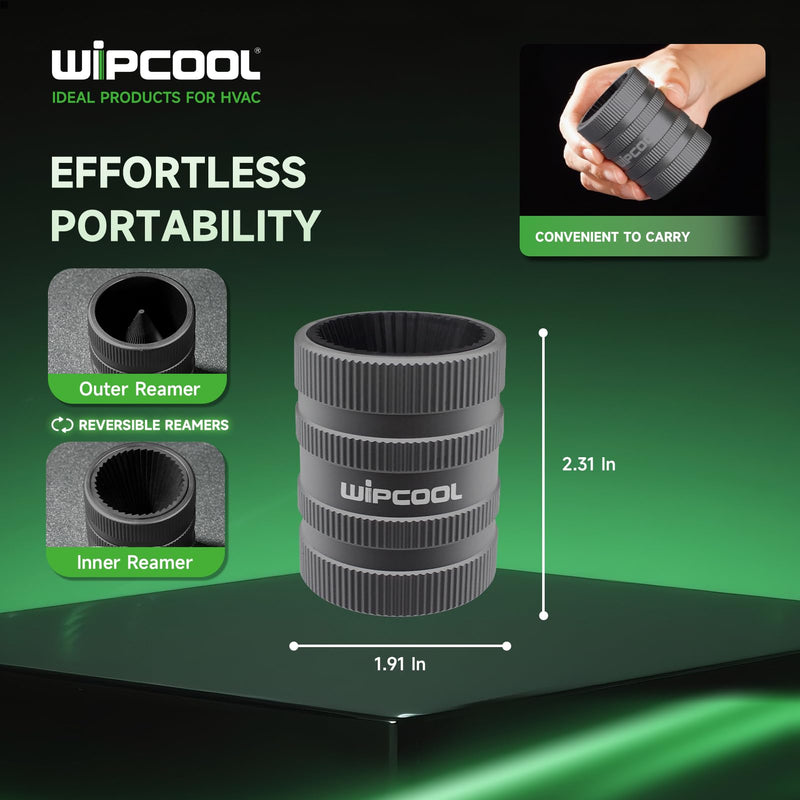 WIPCOOL Deburring Tool for Copper/PVC Pipe, PlumbingTools, 1/4" to 1-3/8"Inner Outer Hard Tube Chamfering Tool Outer Pipe Reamer, Copper Pipe Cleaner