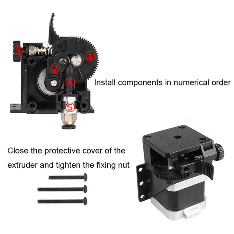 Titan Extruder, 3D Printer Stock Feeder Compatible with V6 Hotend J-Head, CR10,Ender 3 Series Mega S X Series,1.75mm Filament. Titan Extruder