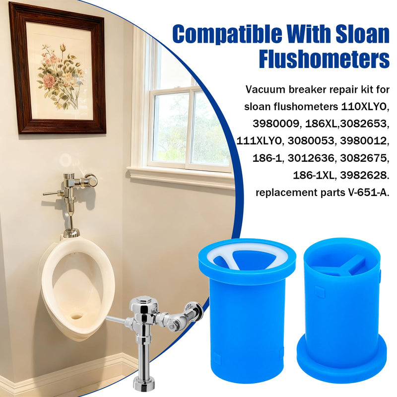 Flushometers Vacuum Breaker Repair Kit for Sloan and Zurn Flushometers,8Pcs