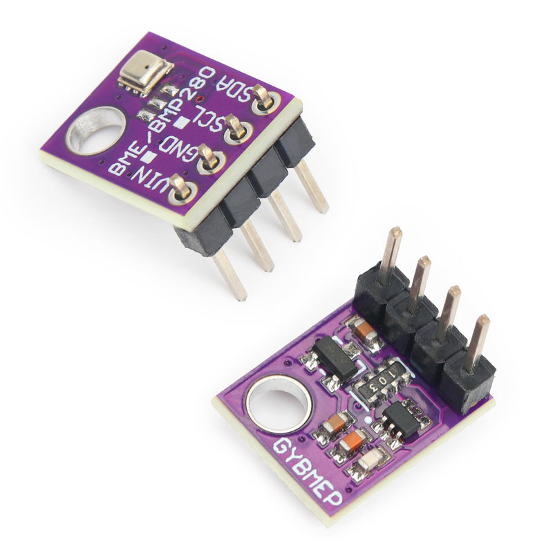 2PCS BME280 5V Sensor Module Atmospheric Pressure Temperature Humidity Sensors I2C SPI Breakout GY-BME280 5 V
