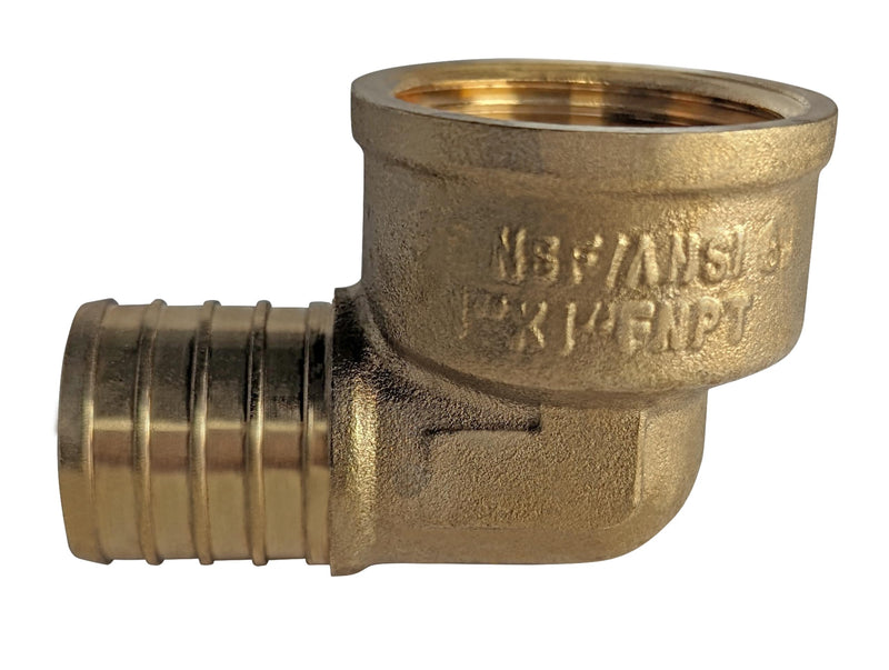 XFITTING 1 Inch Pex x 1 Inch Pex Female NPT Elbow, 5 Pieces 1" Pex Female NPT