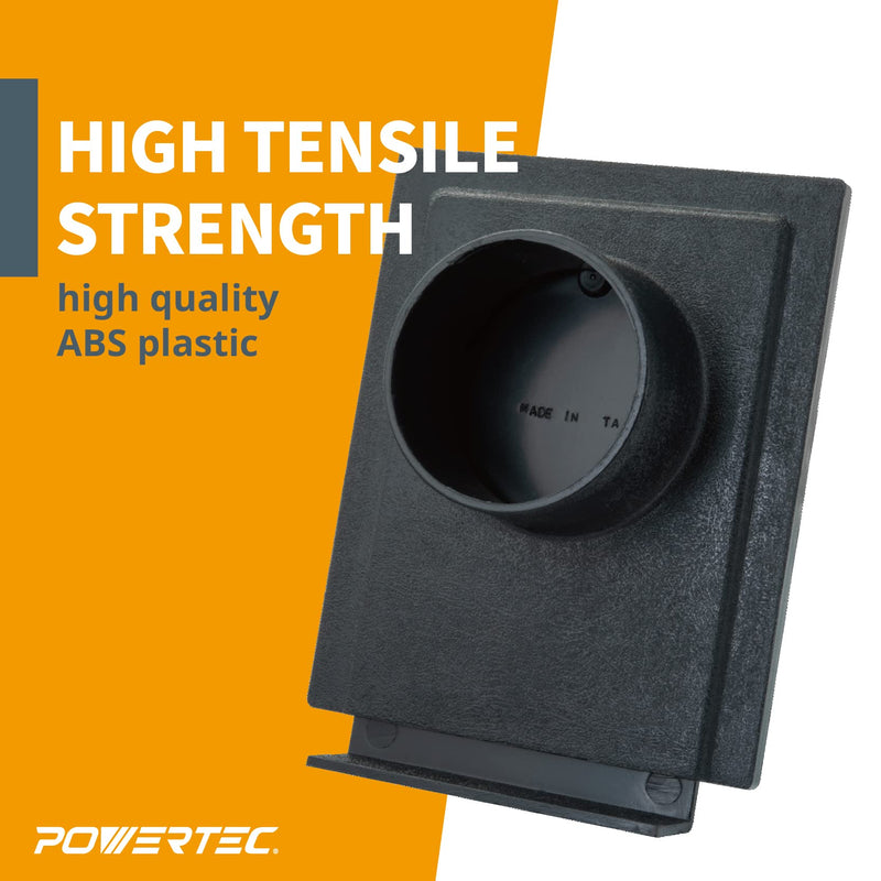 POWERTEC 70133-P2 2-1/2-Inch Blast Gate for for Dust Collector, Dust Collection Fittings, 2 PK 2.5" Blast Gate