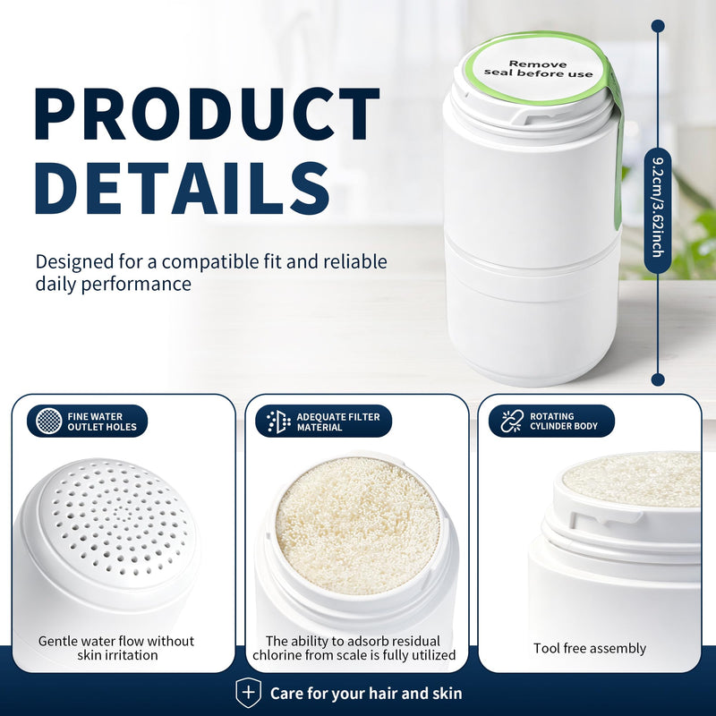 Shower Replacement Cartridge Compatible with Filterbaby Skincare Filter 2.0