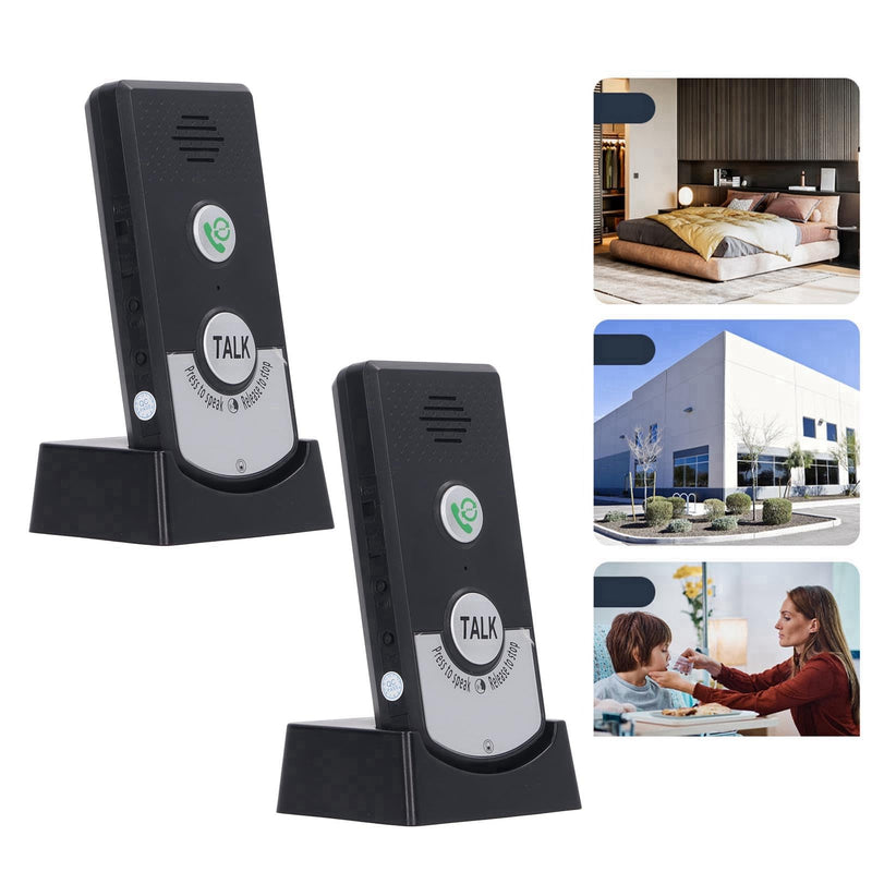 Tyenaza 2 Way Voice Intercom, Super Long Range Intercomunicador Waterproof Intercom Doorbell System Unit, for Home Office Classroom