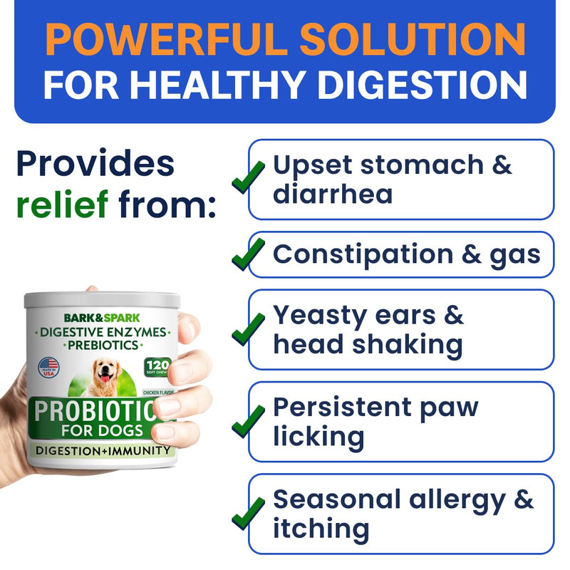 No Poo Chews + Dog Probiotics for Digestive Health Bundle - Diarrhea, Gas Treatment, Upset Stomach Relief - Allergy & Itchy Skin - Digestive Enzymes & Breath Aid Support - Digestion Supplement Treat