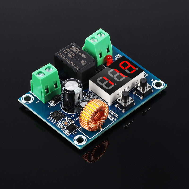 Weewooday DC 12V-36V Voltage Protection Module Digital Low Voltage Protector Disconnect Switch Over Discharge Protection Module Output 6-60V, Low Power Disconnection (2 Pieces) 2