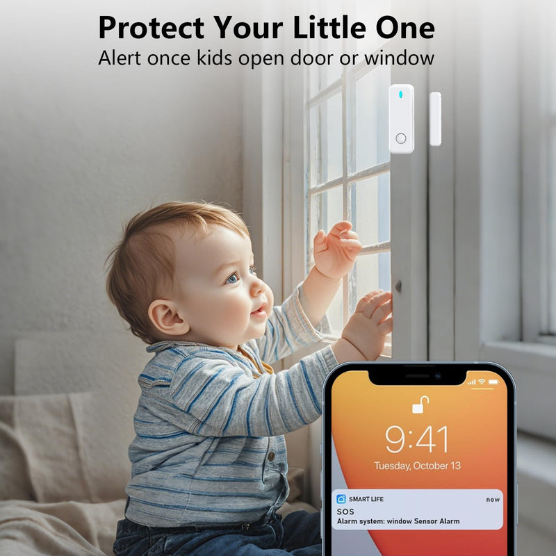 Home Security System, Wireless WiFi Tuya Smart Home Alarm System, No Monthly Fee, for Kids and Pet Safety, Compatible with Alexa and Google, for Apartment House Office, Villa(11 Pieces) G30 Alarm System