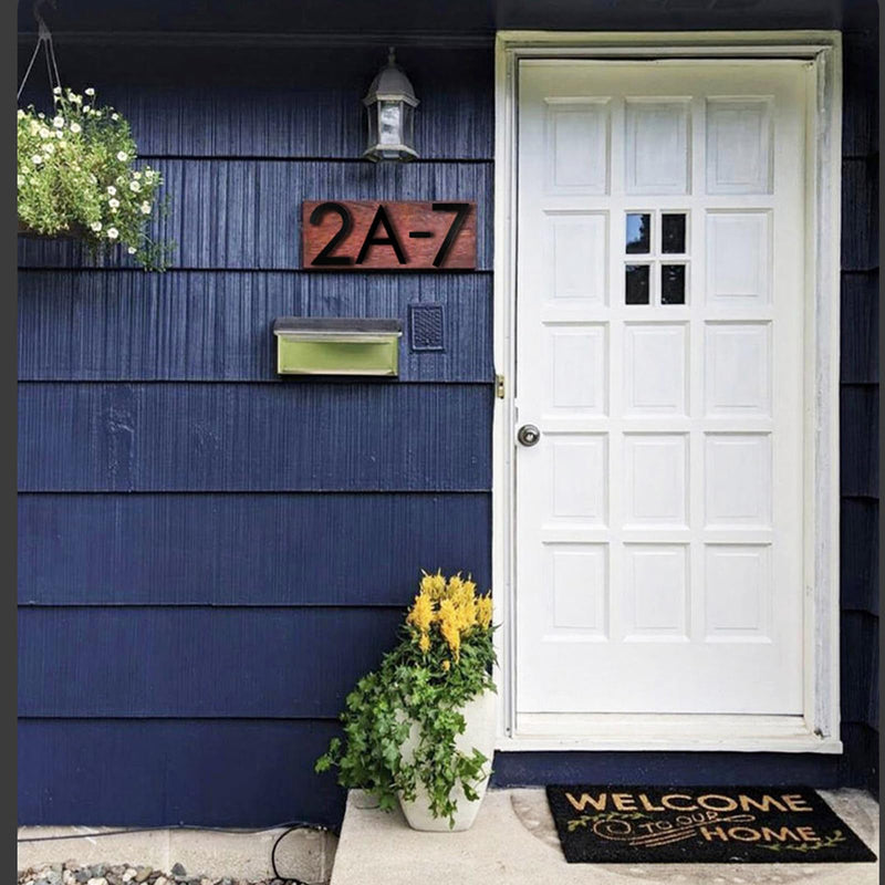 roslyong Floating House Number 6 Inch, Modern Outdoor Address Sign, Acrylic Solid Address Numbers with Nail Kit, Black Letter B
