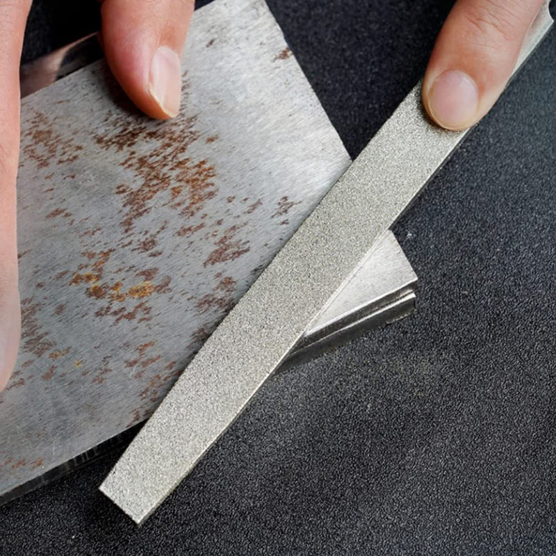 YKLP 8inch Diamond Coated Flat File Plastic Handle Hand Tools for Grinding on Glass, Stone, Marble, Rock, Bone 120 Grit2
