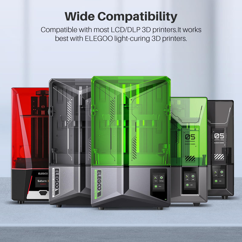 ELEGOO ABS-Like Resin 3.0 Plus, 3D Printer Resin with Low Viscosity and High Precision, 405nm Rapid UV-Curing Photopolymer Resin, 3D Resin for LCD/DLP 3D Printing, Grey 2000G