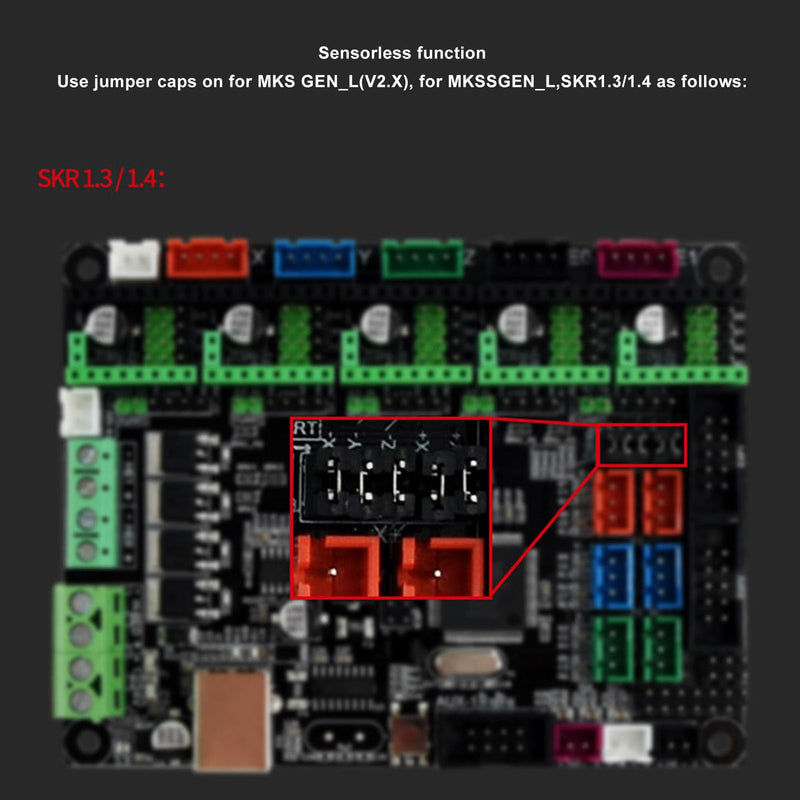 TMC2209 V2.0 Stepper Motor Driver, 5PCS Ultra Silent 3D Printer Driver 2.5A Uart for SKR Mini E3 V3.0 MKS Gen L Ender 3 Replacement for A4988