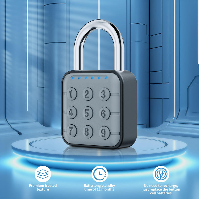 Combination Lock, Combination Lock for Locker, Locker Lock & Gym Locker Lock - High Security, Easy to Use for Gym, School, Travel, Outdoor Gray