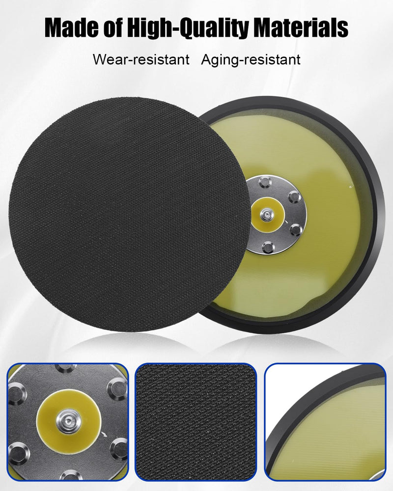 6" Polisher Backing Pad Fit for Porter Cable Sander Polishers 7346SP 7336SP 7424XP 7435 7345 97455 97466 7335 97355 97366, 2PCS 2