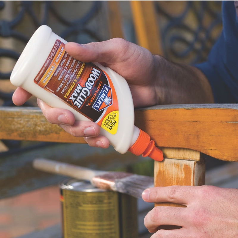 Elmer's E7310 Carpenter's Wood Glue Max Interior and Exterior, 16 Ounces, 16 Fl Oz