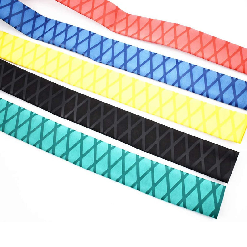 X-Tube Heat Shrink Wrap Tubing 39"&64" Lengths for Rod Grips-5 Color 14 Sizes Black Diamter：35mm; Length：39”