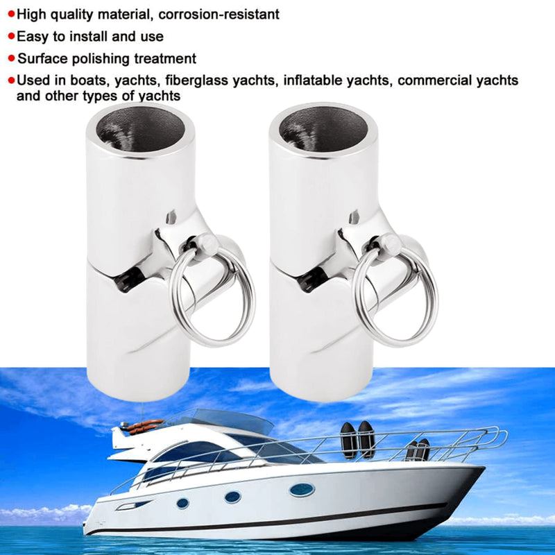 Heavy Dudy Marine Swivel Pipe Connector,Stainless Steel 316 Folding Swivel Connector Boat Rail Tube Pipe Fittings For22/25mm OD Tube/Pipe O.D.Size:32mm 1 1/4inch Style:with quick release pin