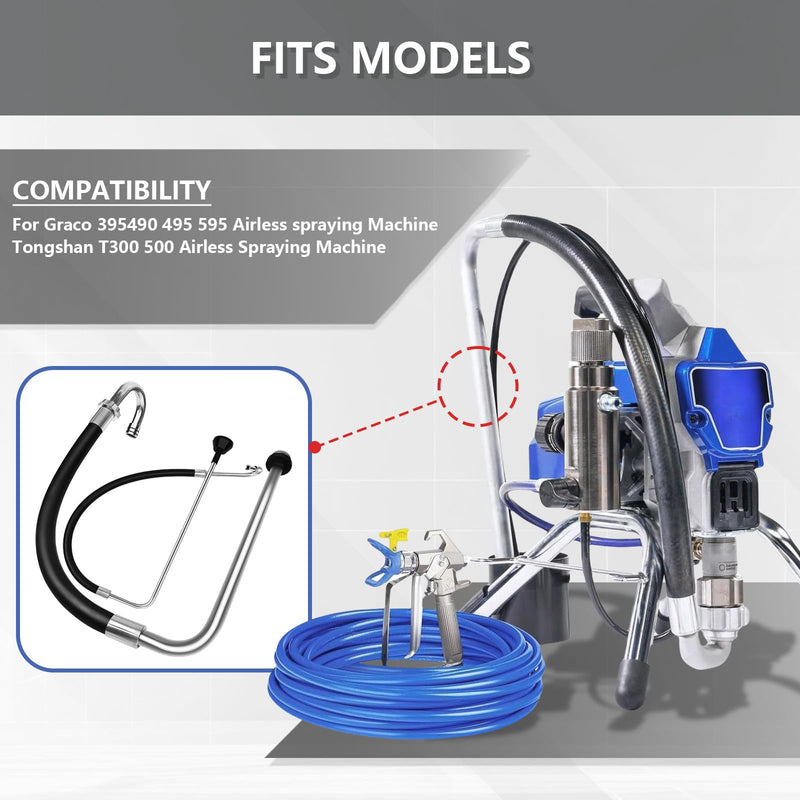 Airless Paint Sprayer Suction Hose & Reflux Line Kit for Graco 390 Suction Hose and Refux Line Sets