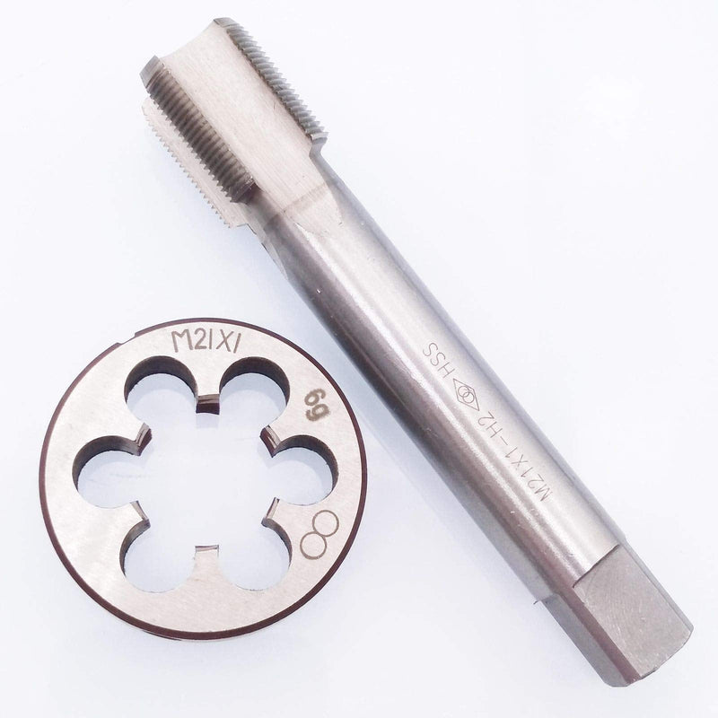 HSS M21 x 1mm Tap and M21 x 1.0mm Die Metric Thread Right Hand