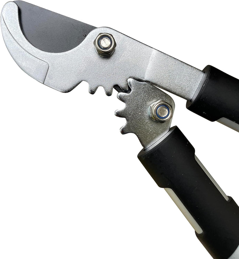 GARDEN GURU Bypass Loppers Tree Trimmer Clipper - 3X Cutting Power Gardening Loppers Pruning Shear -Comfort Grip Handles -High Carbon Steel Blade – Heavy Duty Branch Cutter –Cut Thick Branches w Ease