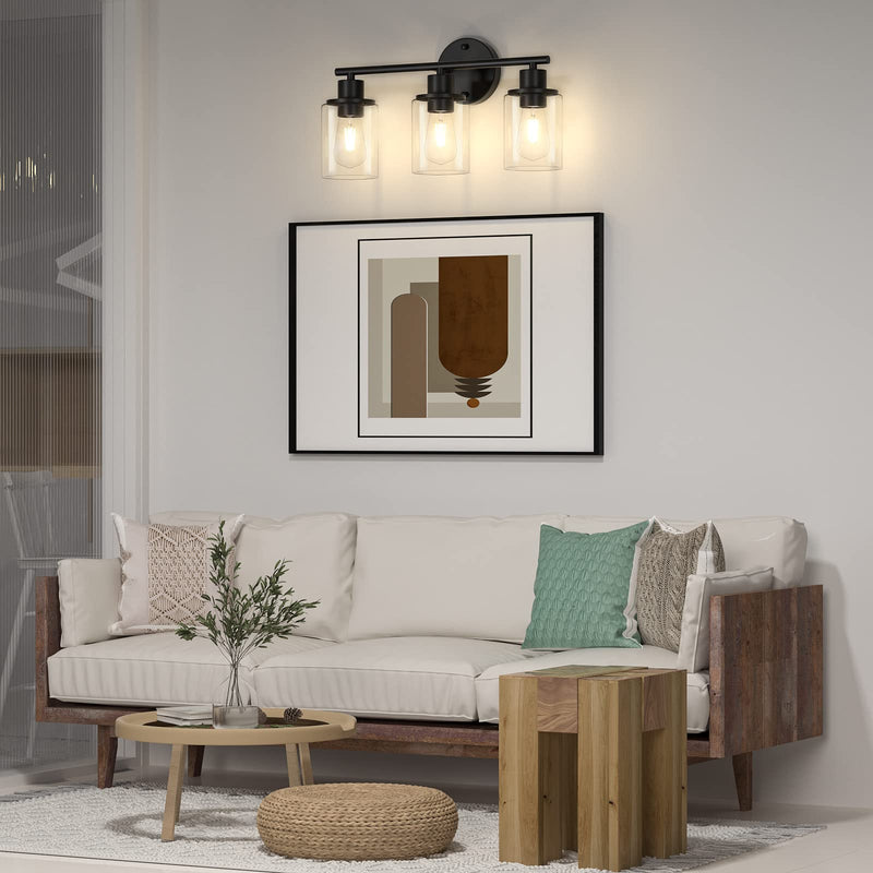 Licperron Clear Glass Replacement Shade 1 Pack, High Transmittance Cylinder Glass Lampshade Covers for Vanity lighting Fixtures Table Lamp Floor Lamp Chandelier Pendant Light