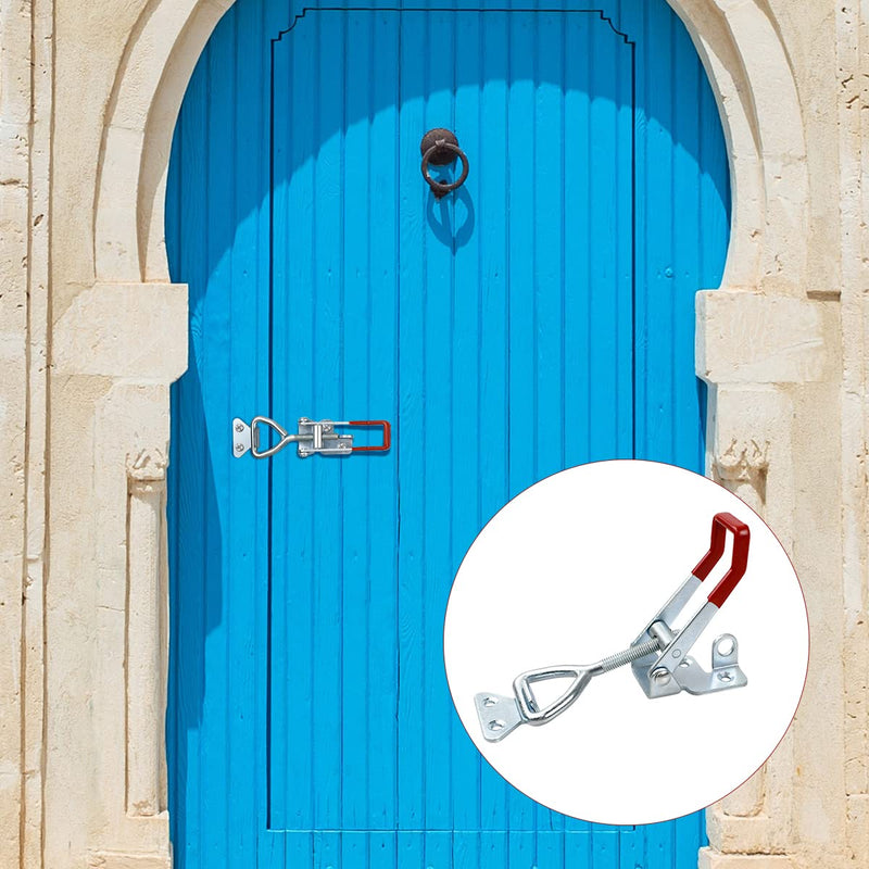 2 PCS Heavy Duty Toggle Clamp Latch 4003 Adjustable Latch Hardware, 1320Lbs Holding Capacity, Quick Release Pull Latch Clamp for Box Case Trunk, Industrial EquiIpment, Smoker Door and More (7.5inch) 7.5inch