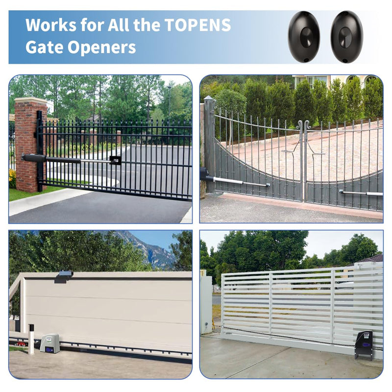 TOPENS TC102 Safety Photocell Infrared Beam Sensor Photoelectric Motion Detector for Automatic Swing Sliding Gate Openers Garage Door Openers Access Control Security Alarm Systems Indoor Outdoor Use