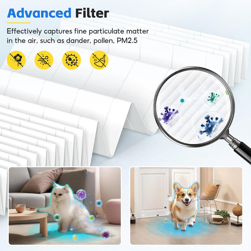 2 Pack Filter Compatible with Eoebot/MATONC Ganymede Air Purifier