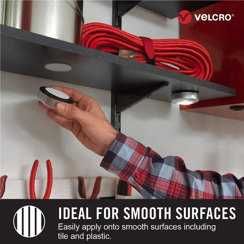 VELCRO Brand Heavy Duty Tape | 16 Foot Roll | Strong Sticky Back Adhesive Holds up to 10 lbs | Industrial Strength Fasteners for Indoor or Outdoor Use | 1-1/2in Width, Black (VEL-30838-USA) 16ft Heavy Duty Mounting Tape