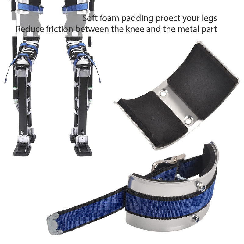 Drywall Stilt Replacement Parts, Universal Stilt Accessories Kit, Easy Use Leg Band Blue-Pair