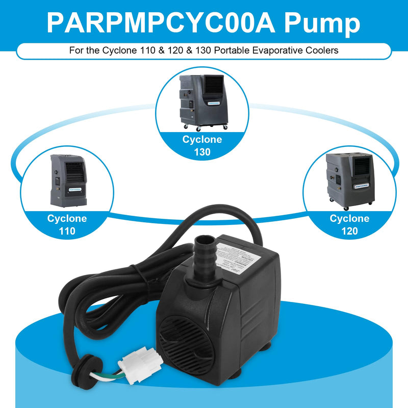 PARPMPCYC00A Evaporative Cooler Pump Compatible with Cyclone 110, 120, 130 PARPMPCYC00A