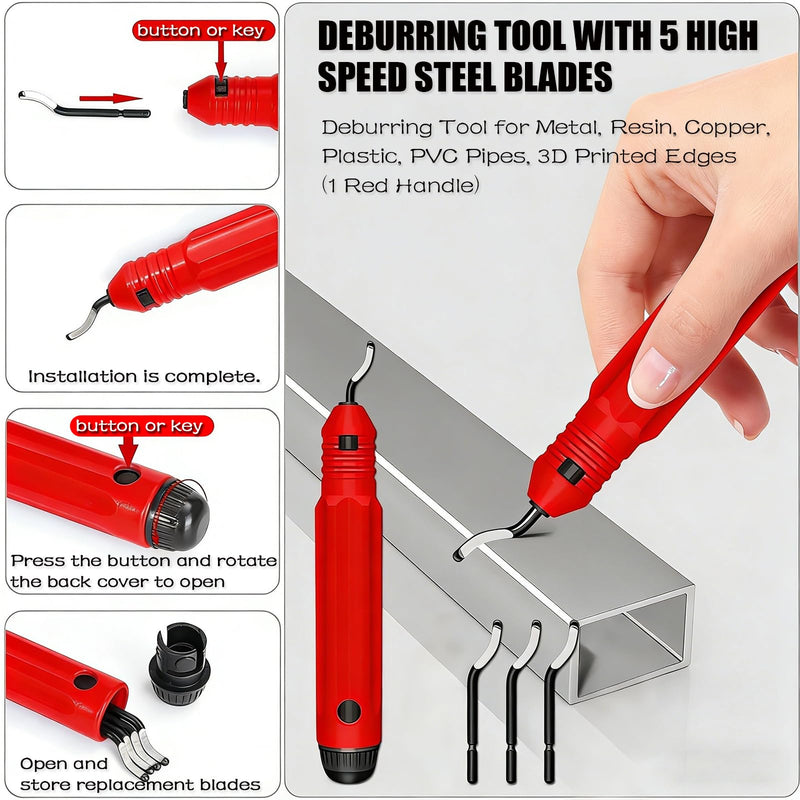 Ratcheting Tubing Cutters, Tubing Cutter 5/16" To 1 1/8", 2 in 1-360° Close Quarters Tube Compact Cutter with Deburring Tool, Pex Cutter Tool for Cutting Copper and Metal Pipes. 5/16" to 1-1/8"