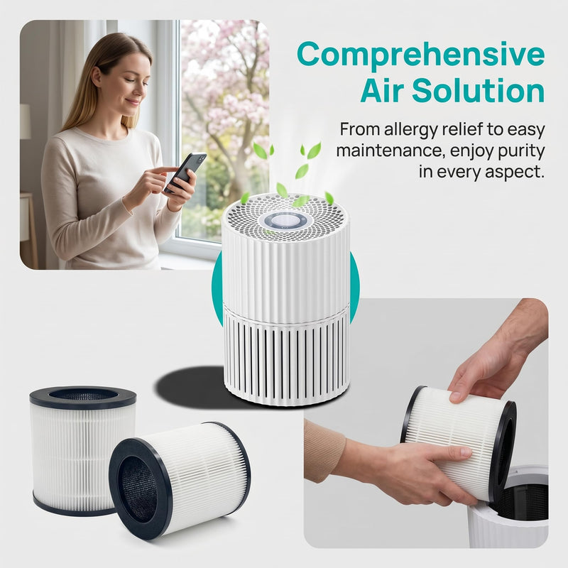 Replacement Air Filter A10 Compatible With GANIZA A10 AIR Purifier,H13 True HEPA Activated Carbon Filter(2-Pack)