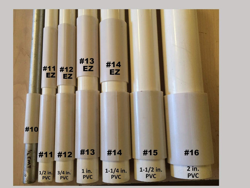 Standard Grip ABS Clamps for Schedule 40 2 inch PVC Pipes or 2-1/2 inch EMT (Metal Conduit), Furniture Grade (16 pieces)