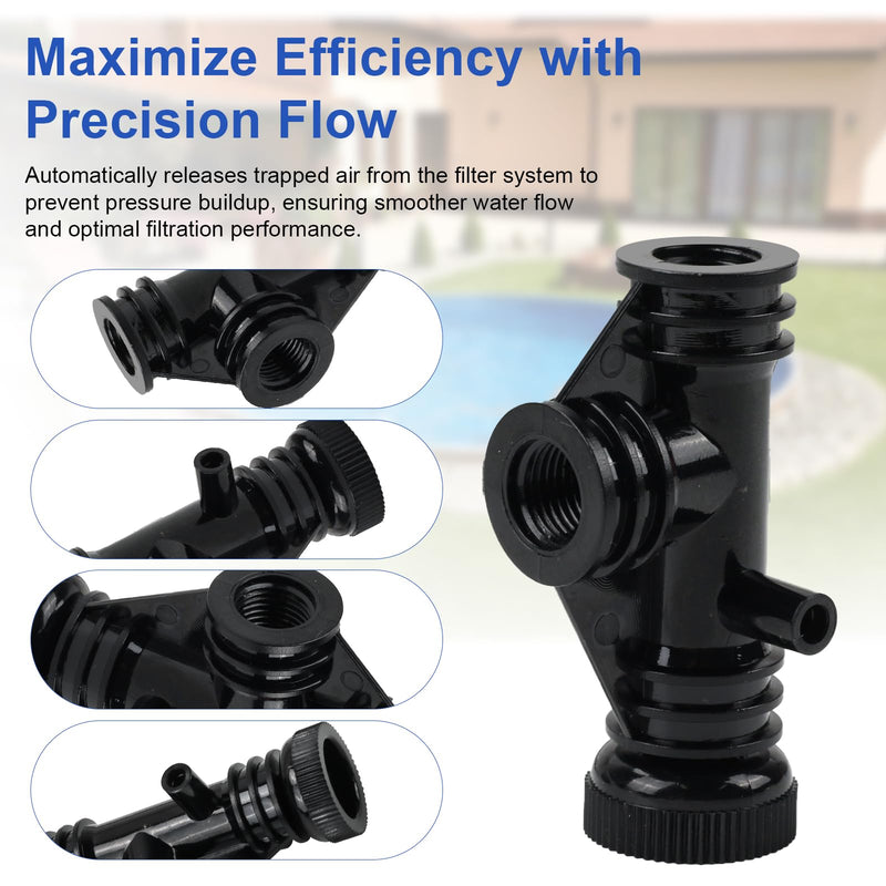 154689 Air Bleeder Tee Assembly Replacement for Pentair Pool Filter Air Relief Valve Fits Triton II Pool and Spa Filter Model TR50,TR60,TR140,TR100 Air Relief Tee Assembly Replace for S7S50,S8S70