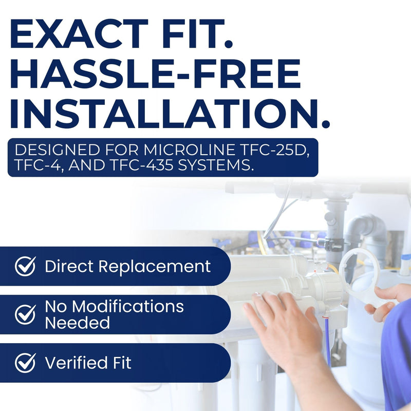 IPW Reverse Osmosis Water Filter Replacement Set, NSF Certified, 12"x12"x4"