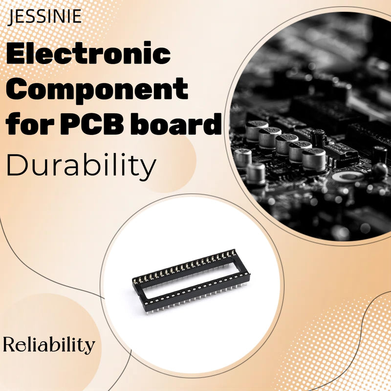 8Pcs IC Socket 40P DIP IC Chip Socket Adaptor 2.54mm Pitch Dual Row 40 Flat Pin 15mm Row Pitch Narrow Body 40P Wide
