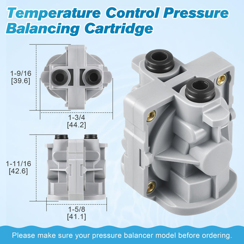 Dreyoo 2 Pieces Pressure Balancing Cartridge and Valve Stem Assembly, Compatible with 971-2500 and 974-2910, Compatible with Pfister 0X8/JX8/VB8/JV8 Deep Casting Valve, for Single Handle Tub/Shower