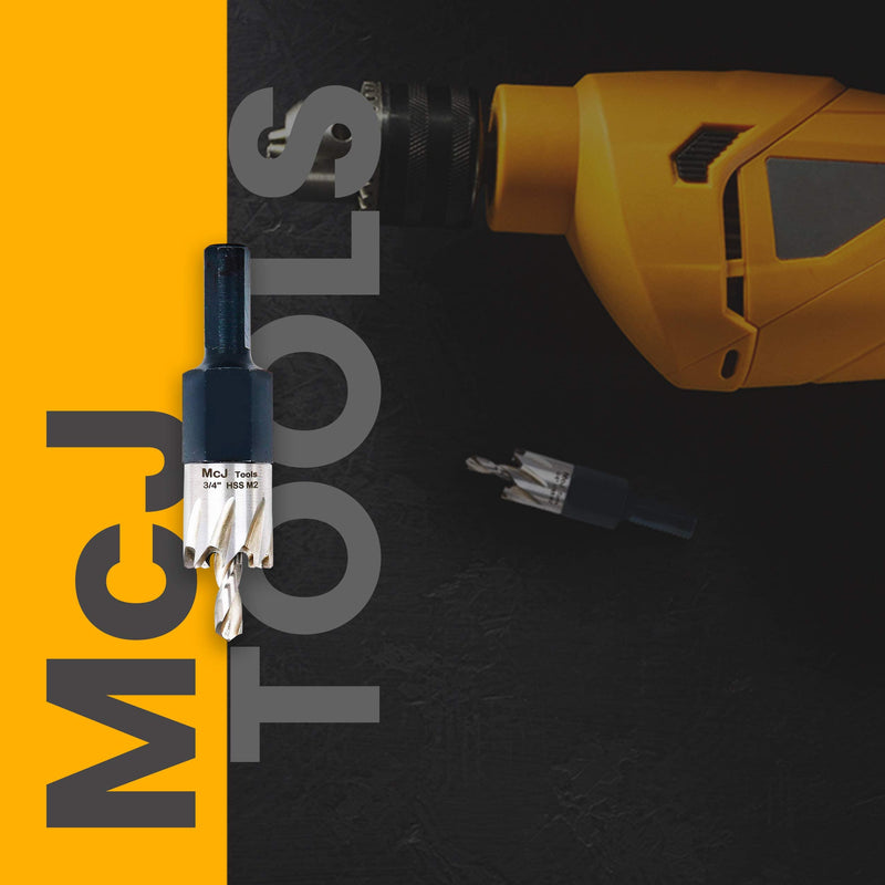 McJ Tools 25mm HSS M2 Drill Bit Hole Saw for Metal, Steel, Iron, Alloy, Ideal for Electricians, Plumbers, DIYs, Metal Professionals