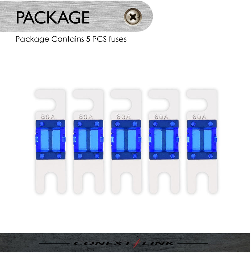 Conext Link AFS60-10 Nickel 60 Amp AFS Fuse 10 Pack （14106）