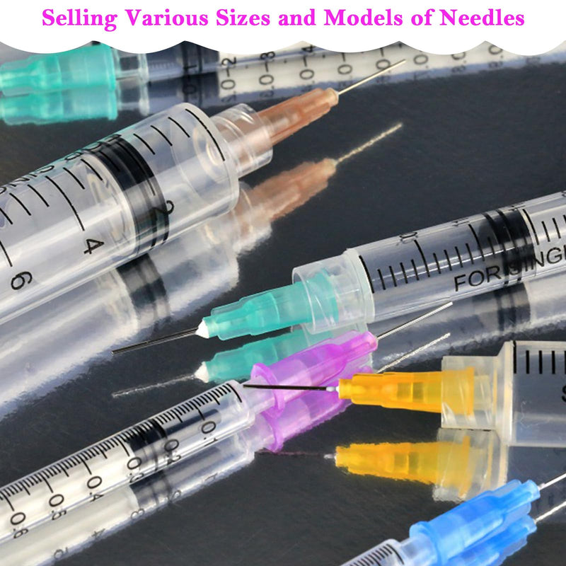100Pack -18Ga 1.5inch(38mm) Dispensing Needles with Luer Lock,Individual Package of Injection Syringe Accessories ,Suitable for Refilling Liquid, Inks,Livestock and Industry 18Ga 1.5inch(38mm) 100
