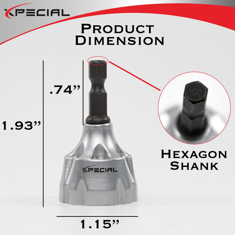 Deburring External Chamfer Tool, with Tungsten Carbide Blade, Deburring Chamfering Drill Bit, Remove Burr Tools Quick Release Hex Shank. Improved Durability and Sharpness. Fits 1/8" to 3/4". Fits 1/8" to 3/4"