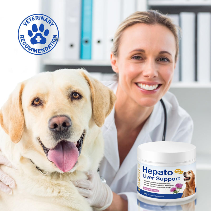 Hepato Liver Support for Dogs | Milk Thistle for Dogs with Vitamin B Complex, Supports Liver Health & Detox, Promotes Digestion and Energy Metabolism, Enhances Skin, Coat, Overall Vitality