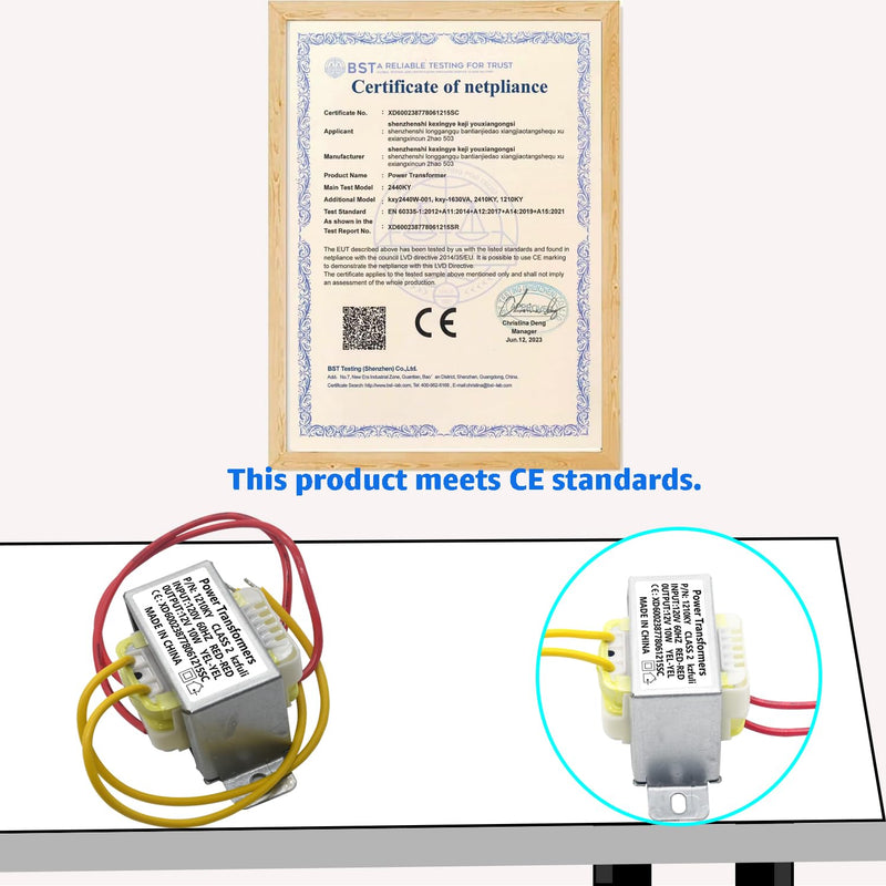 12V/10W AC/AC Power Transformer, Input 120V/60HZ Single-Phase Transformer, Applicable to Motorhome Electric Fireplace, Instrument, Small Power K-001, LED Light Strip, Lndustrial Control, etc. 12V 10VA