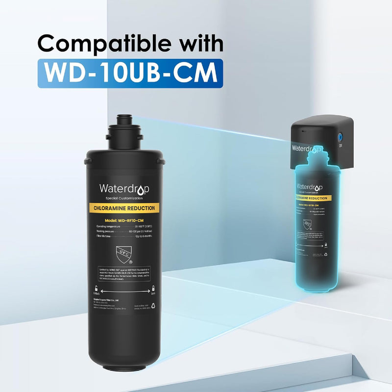 Waterdrop RF10-CM Water Filter Replacement for Waterdrop 10UB-CM/10UA/10UB Dark-CM