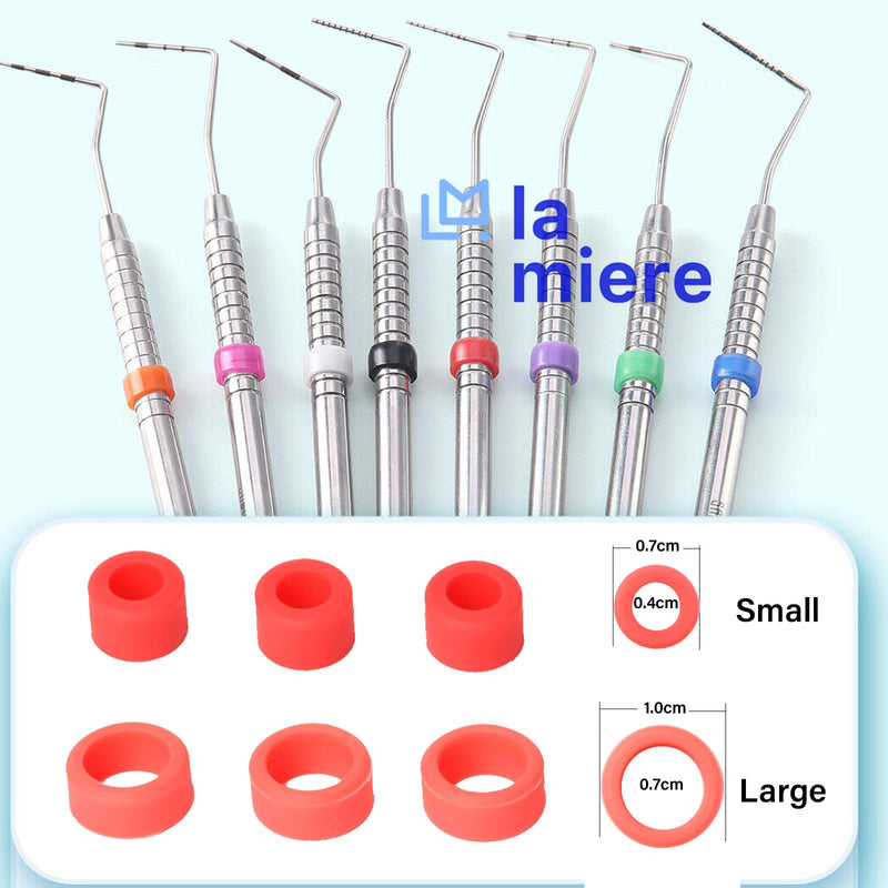 Dental Code Ring 100Pcs Silicone Dental Instrument Color Code Rings, Orthodontic Code Rings, Mix Color, Small